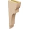 Ekena Millwork 3"W x 6"D x 18"H Thin New Brighton Rough Cedar Woodgrain TimberThane Corbel, Primed Tan CORUR03X06X18NEBRCPR - alternate 2